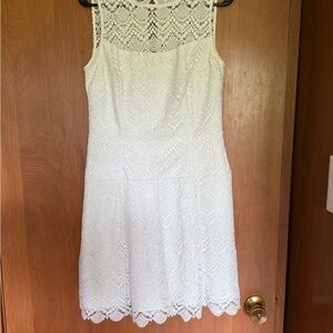 Elegant White Lace Dress